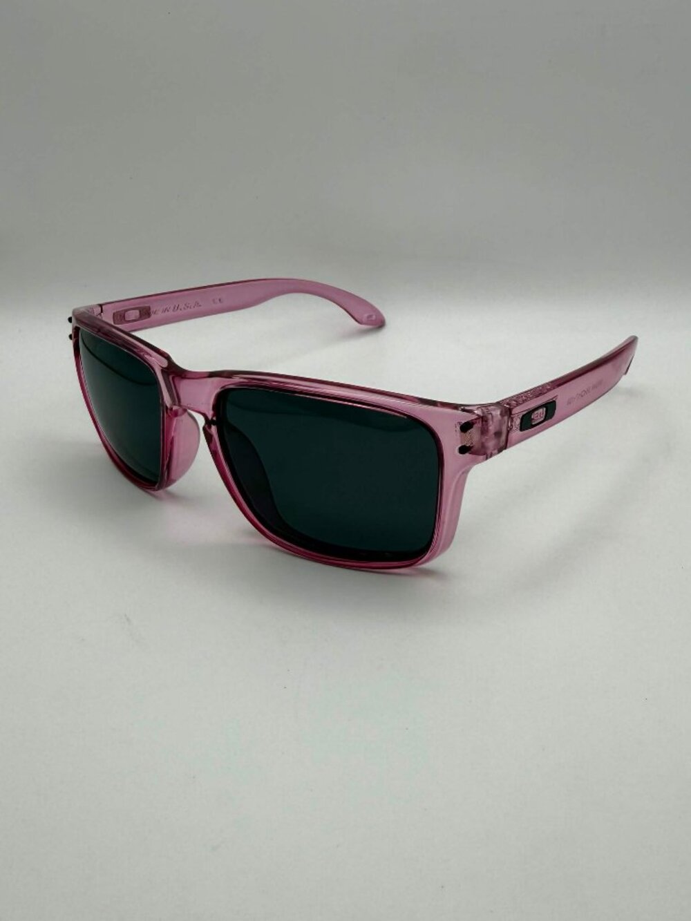 Oakley Holbrook Sunglasses Pink Frame Black Lens With Box, Case, & Accessories